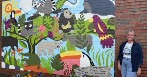 Ripley's zoo history brought to life in colourful new mural
