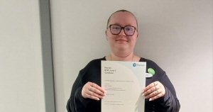 Local opticians celebrates colleague's qualification success